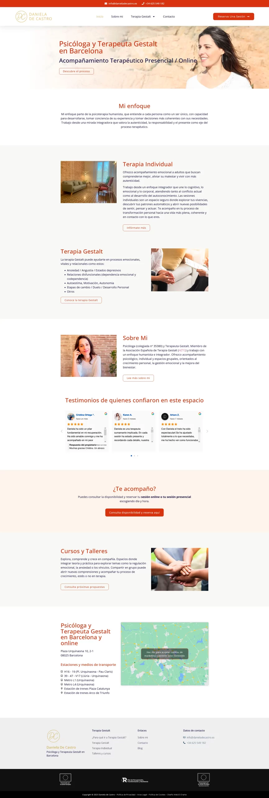 home-daniela-de-castro Diseño web en WordPress para Daniela de Castro