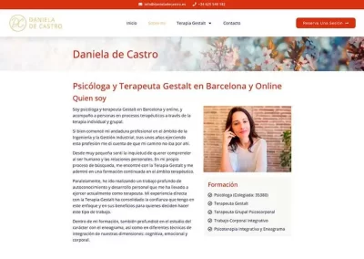 Diseño web en WordPress para Daniela de Castro