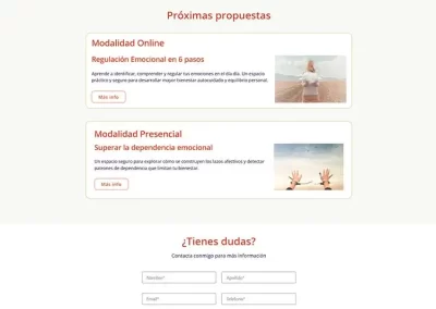Diseño web en WordPress para Daniela de Castro
