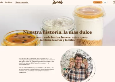 Mantenimiento web Zanah Pasteles Artesanos