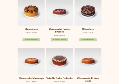 Mantenimiento web Zanah Pasteles Artesanos